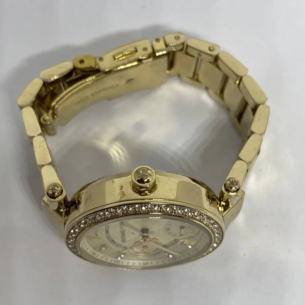 Michael Kors Parker MK6056 Women Stainless Steel Analog Dial Quartz Watch WO724 - Picture 8 of 12